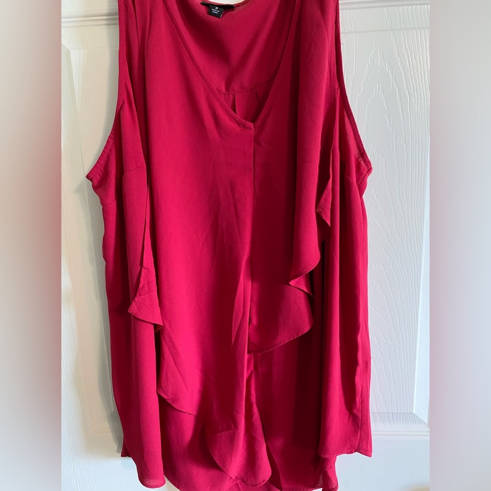 Tired size 3 Red Tank Top Blouse!